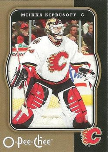 #73 Miikka Kiprusoff - Calgary Flames - 2007-08 O-Pee-Chee Hockey