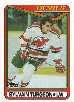 #73 Sylvain Turgeon - New Jersey Devils - 1990-91 Topps Hockey