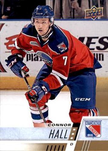 #73 Connor Hall - Kitchener Rangers - 2017-18 Upper Deck CHL Hockey