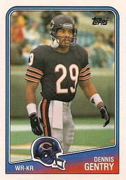 #73 Dennis Gentry - Chicago Bears - 1988 Topps Football
