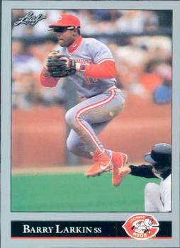 #73 Barry Larkin - Cincinnati Reds - 1992 Leaf Baseball