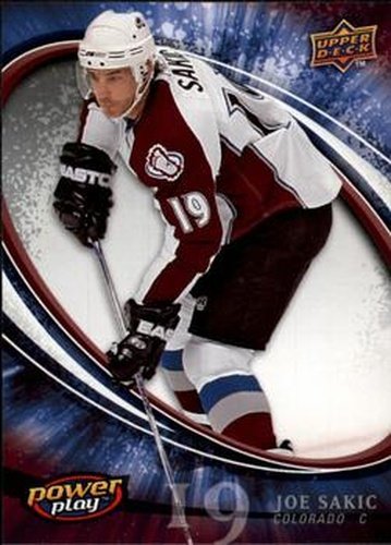 #73 Joe Sakic - Colorado Avalanche - 2008-09 Upper Deck Power Play Box Set Hockey