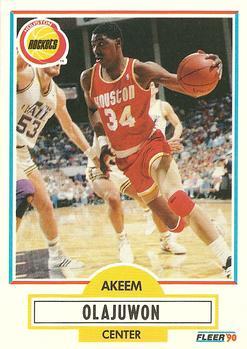 #73 Akeem Olajuwon - Houston Rockets - 1990-91 Fleer Basketball