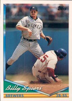 #73 Billy Spiers - Milwaukee Brewers - 1994 Topps Baseball