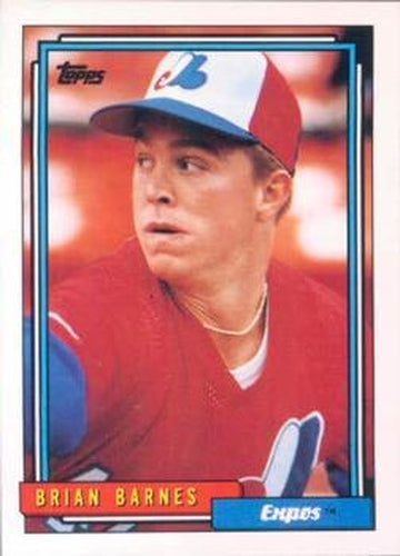 #73 Brian Barnes - Montreal Expos - 1992 Topps Baseball