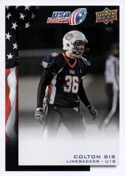 #73 Colton Sis - USA - 2014 Upper Deck USA Football