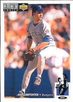 #73 Cris Carpenter - Texas Rangers - 1994 Collector's Choice Baseball