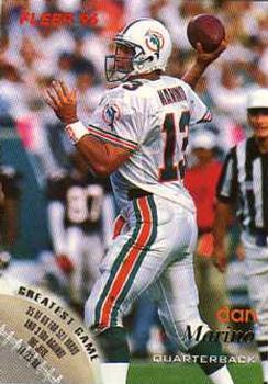 #73 Dan Marino - Miami Dolphins - 1996 Fleer Football
