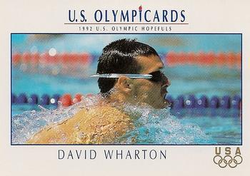 #73 David Wharton - USA - 1992 Impel U.S. Olympic Hopefuls