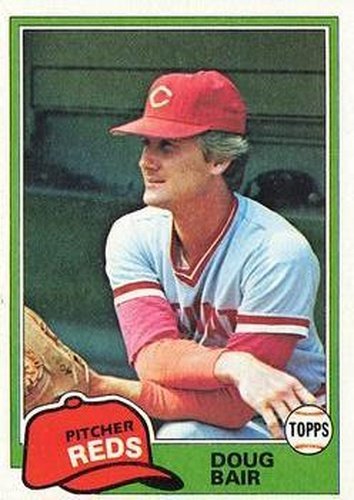 #73 Doug Bair - Cincinnati Reds - 1981 Topps Baseball