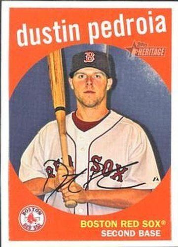 #73 Dustin Pedroia - Boston Red Sox - 2008 Topps Heritage Baseball