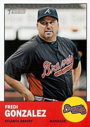 #73 Fredi Gonzalez - Atlanta Braves - 2012 Topps Heritage Baseball