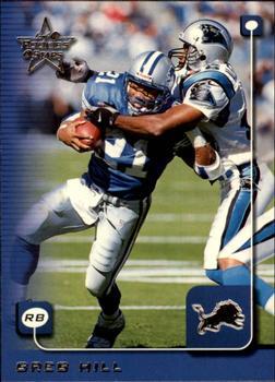 #73 Greg Hill - Detroit Lions - 1999 Leaf Rookies & Stars Football