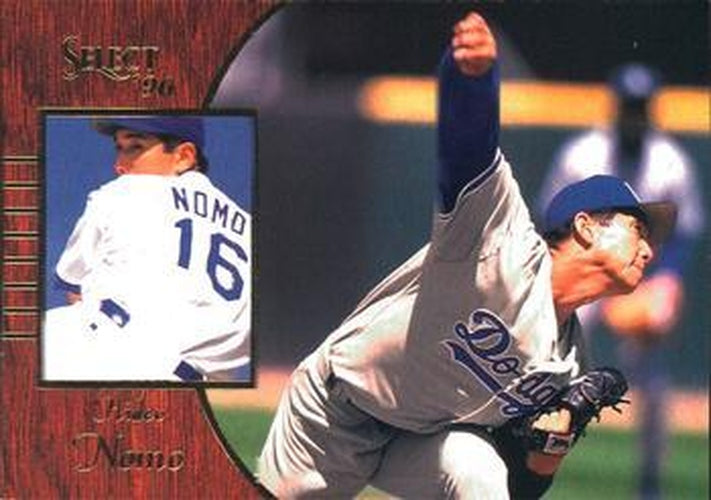 #73 Hideo Nomo - Los Angeles Dodgers - 1996 Select Baseball