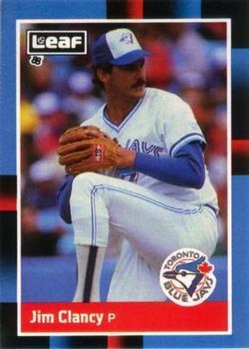 #73 Jim Clancy - Toronto Blue Jays - 1988 Leaf Baseball