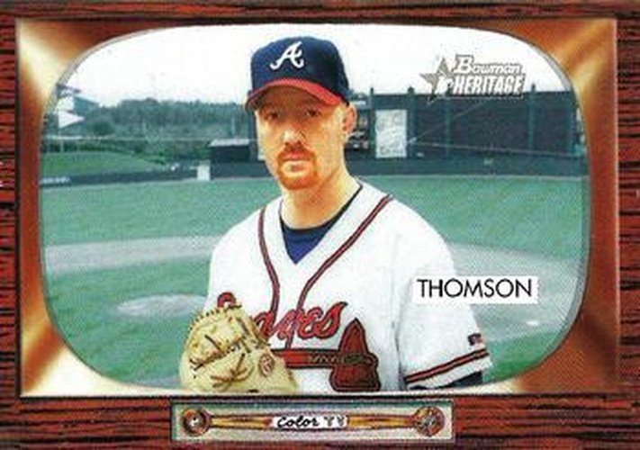 #73 John Thomson - Atlanta Braves - 2004 Bowman Heritage Baseball