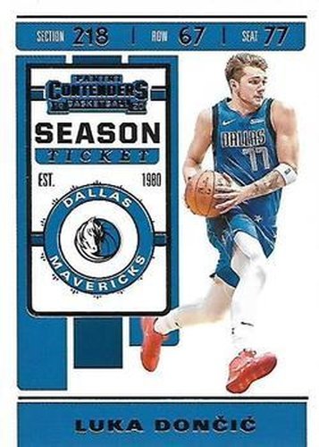 #73 Luka Doncic - Dallas Mavericks - 2019-20 Panini Contenders Basketball