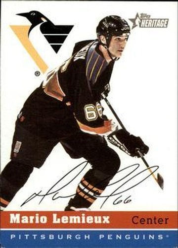 #73 Mario Lemieux - Pittsburgh Penguins - 2000-01 Topps Heritage Hockey