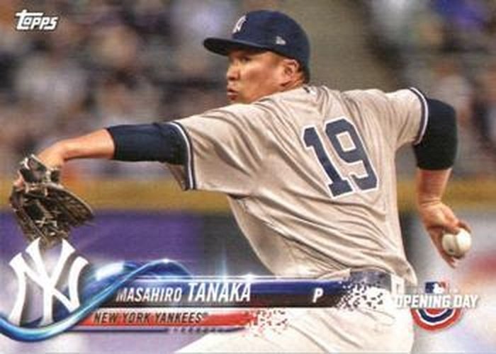 #73 Masahiro Tanaka - New York Yankees - 2018 Topps Opening Day Baseball