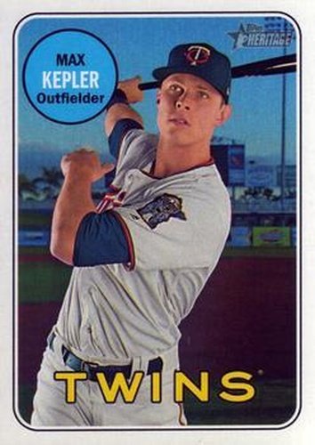 #73 Max Kepler - Minnesota Twins - 2018 Topps Heritage Baseball
