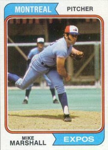 #73 Mike Marshall - Montreal Expos - 1974 Topps Baseball