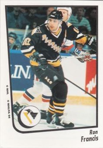 #73 Ron Francis - Pittsburgh Penguins - 1994-95 Panini Hockey Stickers