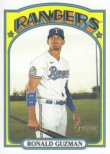 #73 Ronald Guzman - Texas Rangers - 2021 Topps Heritage Baseball
