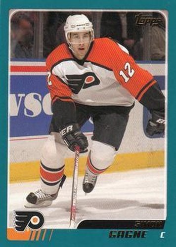 #73 Simon Gagne - Philadelphia Flyers - 2003-04 Topps Hockey