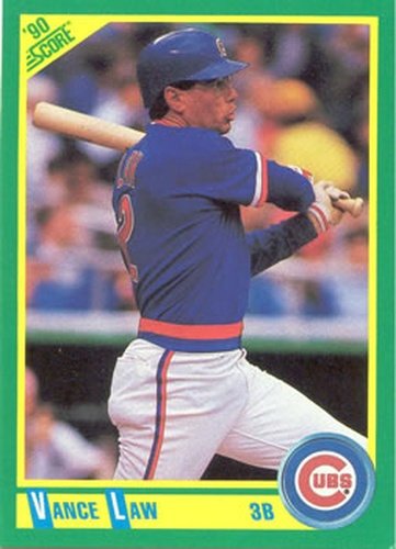 #73 Vance Law - Chicago Cubs - 1990 Score Baseball