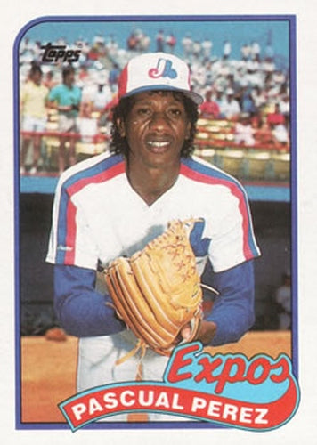 #73 Pascual Perez - Montreal Expos - 1989 Topps Baseball