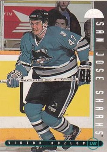 #73 Viktor Kozlov - San Jose Sharks - 1995-96 Leaf Hockey