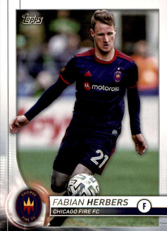 #73 Fabian Herbers - Chicago Fire - 2020 Topps MLS Soccer