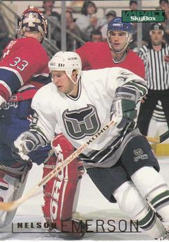 #73 Nelson Emerson - Hartford Whalers - 1995-96 SkyBox Impact Hockey