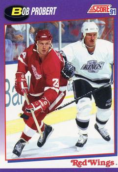 #73 Bob Probert - Detroit Red Wings - 1991-92 Score American Hockey
