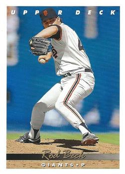 #73 Rod Beck - San Francisco Giants - 1993 Upper Deck Baseball