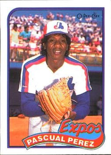 #73 Pascual Perez - Montreal Expos - 1989 O-Pee-Chee Baseball