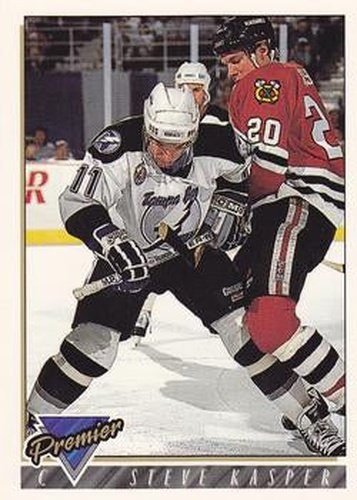 #73 Steve Kasper - Tampa Bay Lightning - 1993-94 Topps Premier Hockey