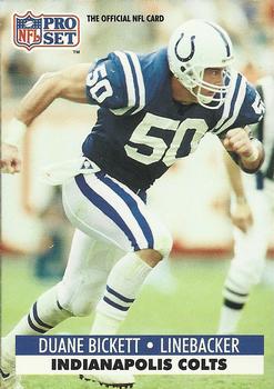 #173 Duane Bickett - Indianapolis Colts - 1991 Pro Set Football