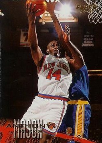 #73 Anthony Mason - New York Knicks - 1996-97 Fleer Basketball