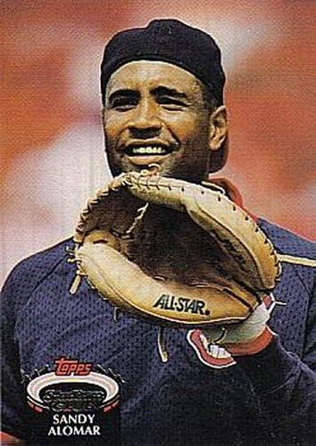 #740 Sandy Alomar - Cleveland Indians - 1992 Stadium Club Baseball