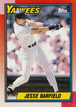 #740 Jesse Barfield - New York Yankees - 1990 Topps Baseball