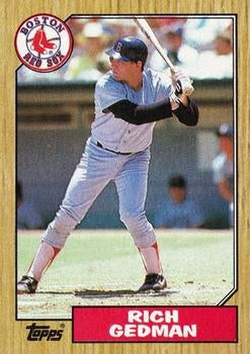 #740 Rich Gedman - Boston Red Sox - 1987 Topps Baseball