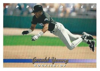 #740 Gerald Young - Colorado Rockies - 1993 Upper Deck Baseball