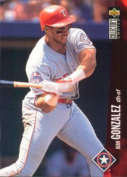 #740 Juan Gonzalez - Texas Rangers - 1996 Collector's Choice Baseball