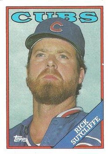 #740 Rick Sutcliffe - Chicago Cubs - 1988 Topps Baseball