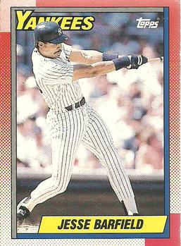#740 Jesse Barfield - New York Yankees - 1990 O-Pee-Chee Baseball