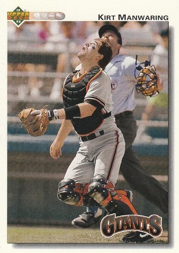 #740 Kirt Manwaring - San Francisco Giants - 1992 Upper Deck Baseball