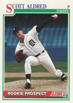 #740 Scott Aldred - Detroit Tigers - 1991 Score Baseball