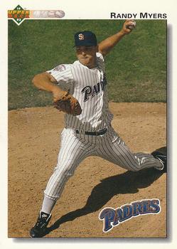 #741 Randy Myers - San Diego Padres - 1992 Upper Deck Baseball