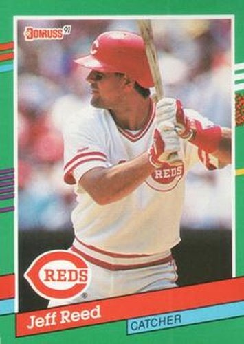 #741 Jeff Reed - Cincinnati Reds - 1991 Donruss Baseball